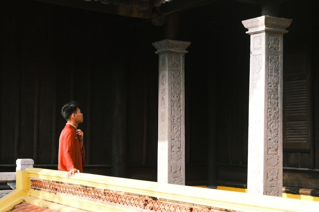 Man looking at stage